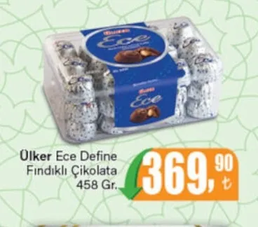 Ülker Ece Define Fındıklı Çikolata 458 Gr.