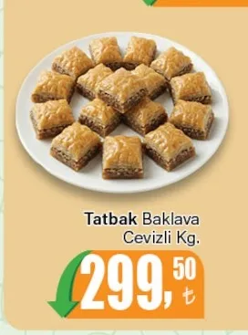 Tatbak Baklava Cevizli Kg.