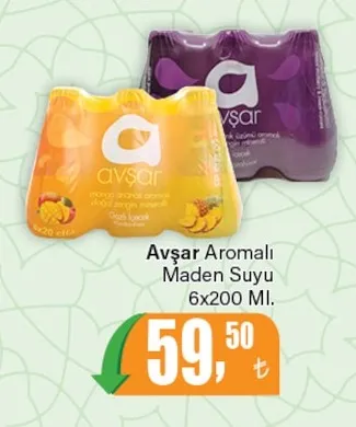 Avşar Aromalı Maden Suyu 6X200 Ml.