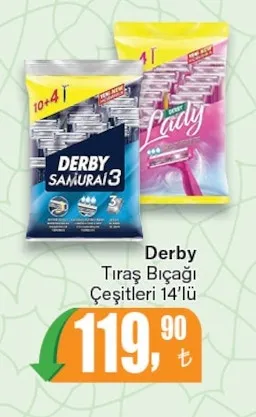 Derby Tıraş Bıçağı Çeşitleri 14'Lü