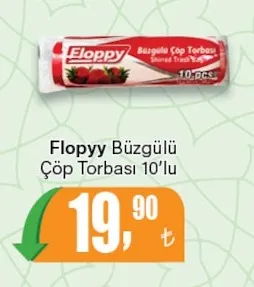 Floppy Büzgülü Çöp Torbası 10'Lu