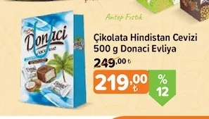 Çikolata Hindistan Cevizi 500 G Donaci Evliya