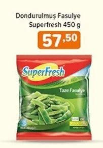 Dondurulmuş Fasulye Superfresh 450 G
