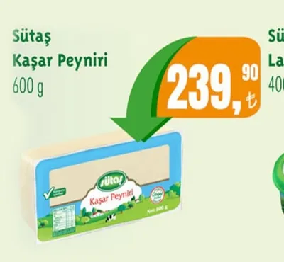 Sütaş Kaşar Peyniri 600 G