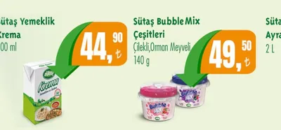Sütaş Bubble Mix Çeşitleri 140 G