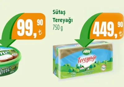 Sütaş Tereyağı 750 G