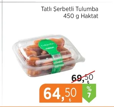 Tatlı Şerbetli Tulumba 450 G Haktat