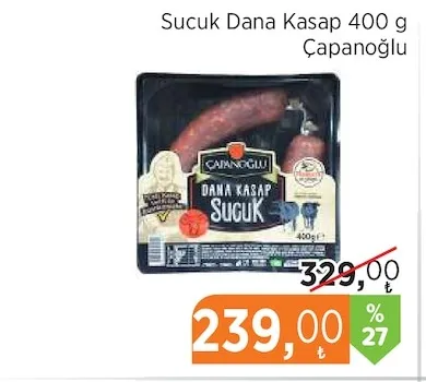 Sucuk Dana Kasap 400 G Çapanoğlu