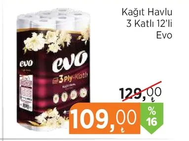 Kağıt Havlu 3 Katlı 12'Li