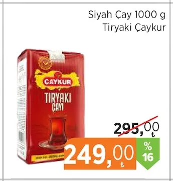Siyah Çay 1000 G Tiryaki Çaykur