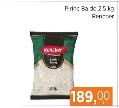 Pirinç Baldo 2,5 Kg Rençber