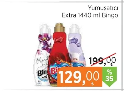 Yumuşatıcı Extra 1440 Ml Bingo