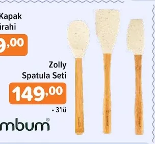 Zolly Spatula Seti 3'Lü