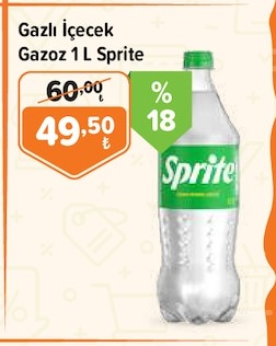Gazlı İçecek Gazoz 1 L Sprite