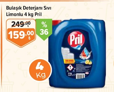 Bulaşık Deterjanı Sıvı Limonlu 4 Kg Pril