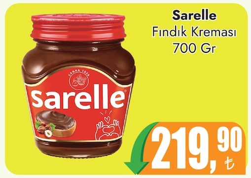 Sarelle Fındık Kreması 700 Gr