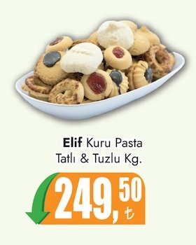 Elif Kuru Pasta Tatlı & Tuzlu Kg.