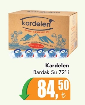 Kardelen Bardak Su 72'Li