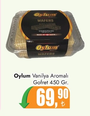 Oylum Vanilya Aromalı Gofret 450 Gr.