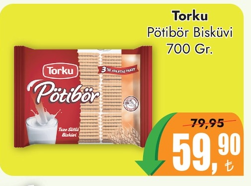 Torku Pötibör Bisküvi 700 Gr.