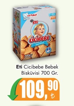 Eti Cicibebe Bebek Bisküvisi 700 Gr.
