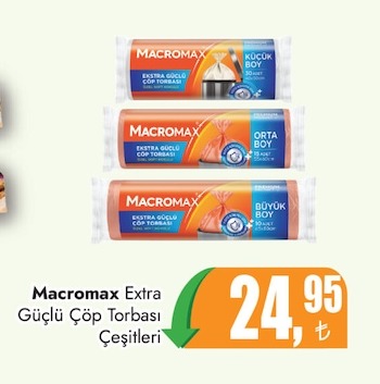 Macromax Extra Güçlü Çöp Torbası Çeşitleri