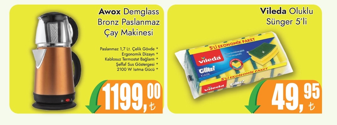 Awox Demglass Bronz Paslanmaz Çay Makinesi