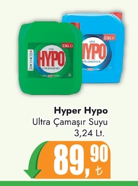 Hyper Hypo Ultra Çamaşır Suyu 3,24 Lt