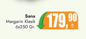 Sana Margarin Klasik 6X250 Gr.