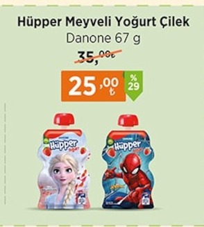 Hüpper Meyveli Yoğurt Çilek Danone 67 G