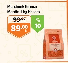 Mercimek Kırmızı Mardin 1 Kg Hasata
