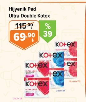 Hijyenik Ped Ultra Double Kotex