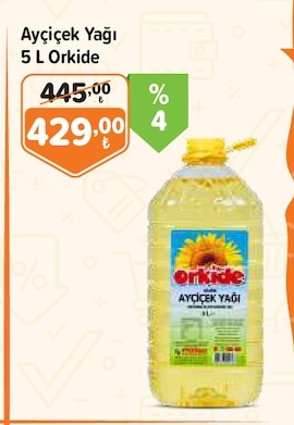 Ayçiçek Yağı 5 L Orkide