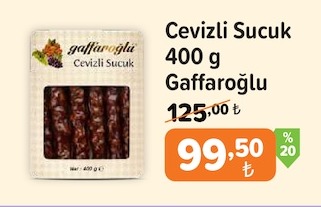 Cevizli Sucuk 400 G Gaffaroğlu