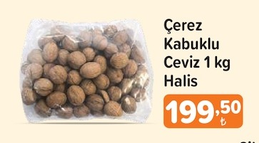 Çerez Kabuklu Ceviz 1 Kg Halis