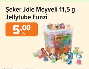 Şeker Jöle Meyveli 11,5 G Jellytube Funzi