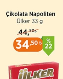 Ülker Çikolata Napoliten 33 G