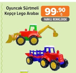 Oyuncak Sürtmeli Kepçe Lego Araba