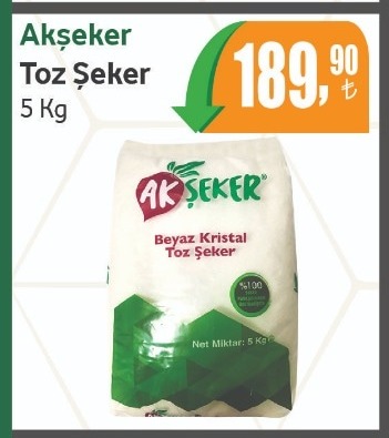 Akşeker Toz Şeker 5 Kg