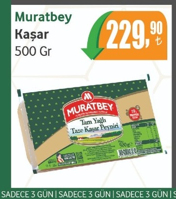 Muratbey Kaşar 500 Gr