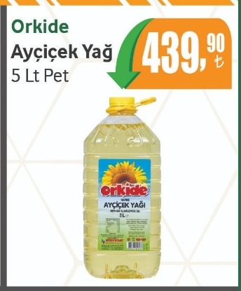 Orkide Ayçiçek Yağ 5 Lt Pet