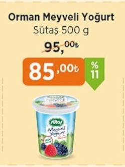 Orman Meyveli Yoğurt Sütaş 500 G