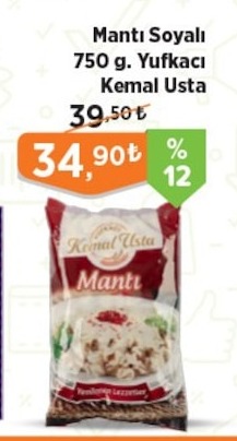 Mantı Soyalı 750 G. Yufkacı Kemal Usta