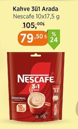 Kahve 3Ü1 Arada Nescafe 10X17,5 G