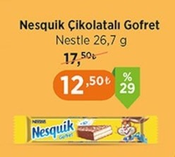 Nesquik Çikolatalı Gofret Nestle 26,7 G