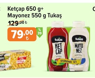 Ketçap 650 G+ Mayonez 550 G Tukaş