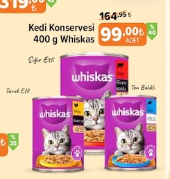 Kedi Konservesi 400 G Whiskas