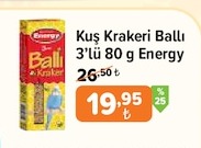 Kuş Krakeri Ballı 3'Lü 80 G Energy