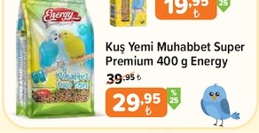 Kuş Yemi Muhabbet Super Premium 400 G Energy