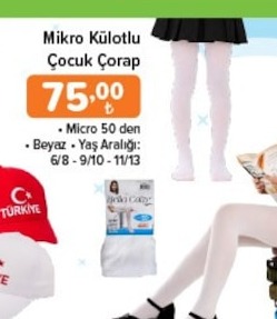 Mikro Külotlu Çocuk Çorap